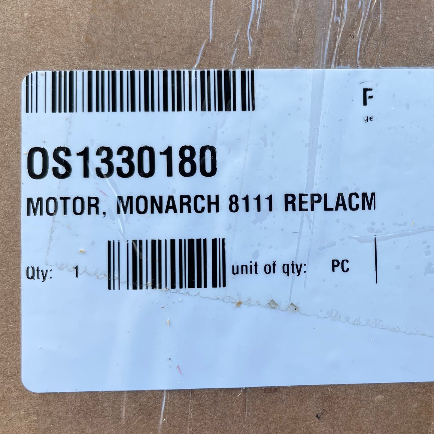 PALFINGER OMAHA STANDARD OS1330180 : MOTOR, MONARCH 8111 REPLACEMENT